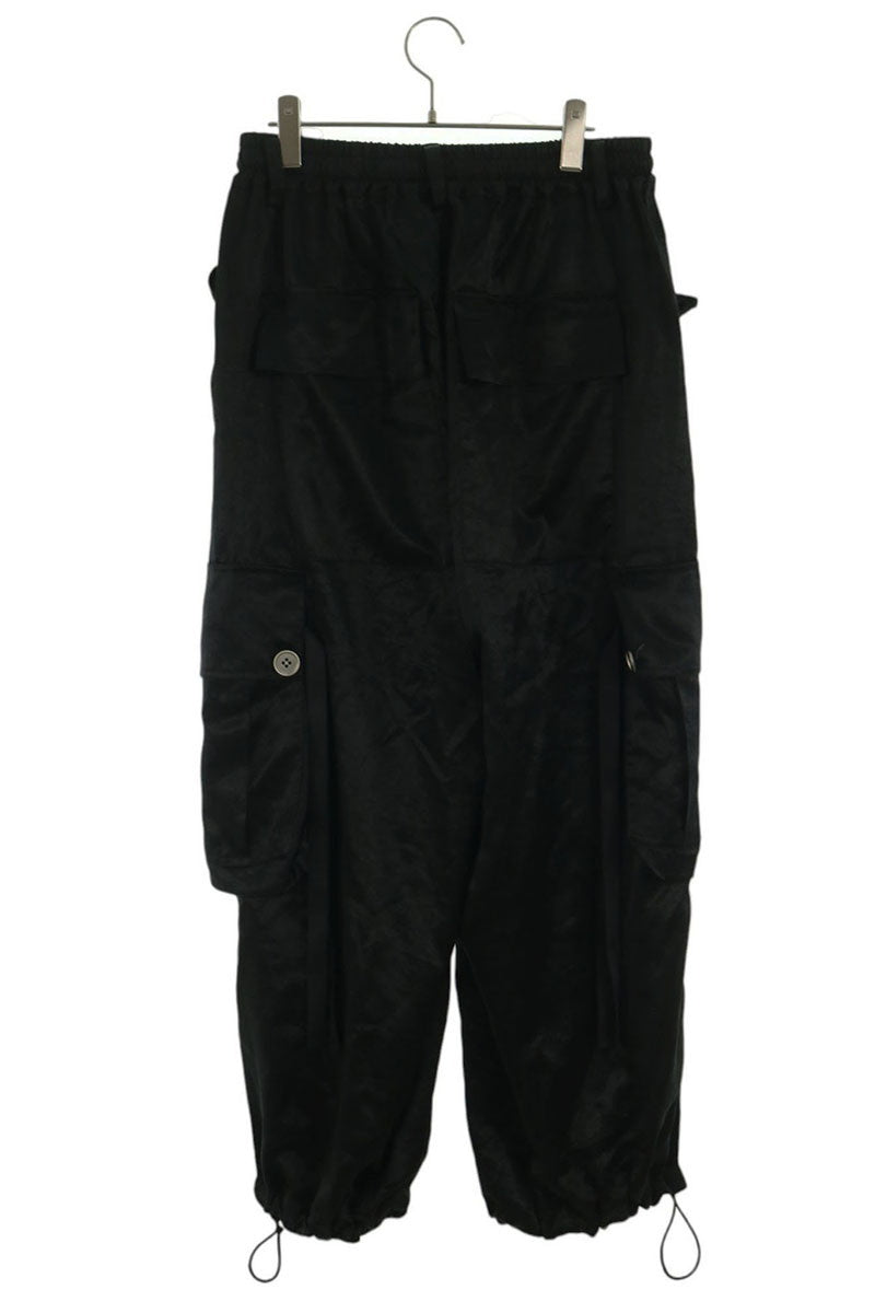 A.F ARTEFACT Acetate Cargo Wide Pants Black Size 2