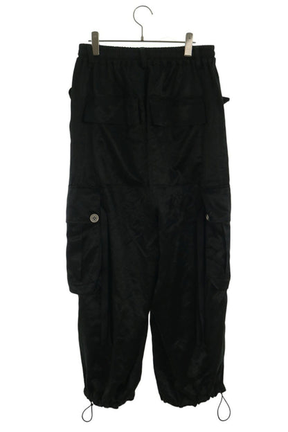A.F ARTEFACT Acetate Cargo Wide Pants Black Size 2