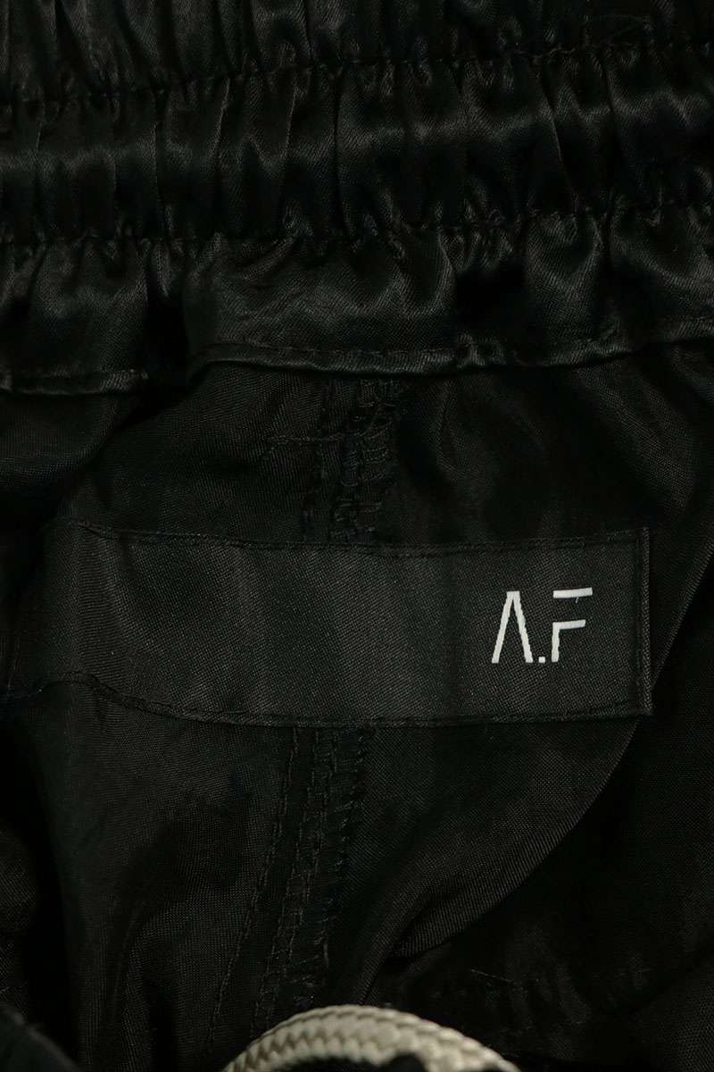 A.F ARTEFACT Acetate Cargo Wide Pants Black Size 2