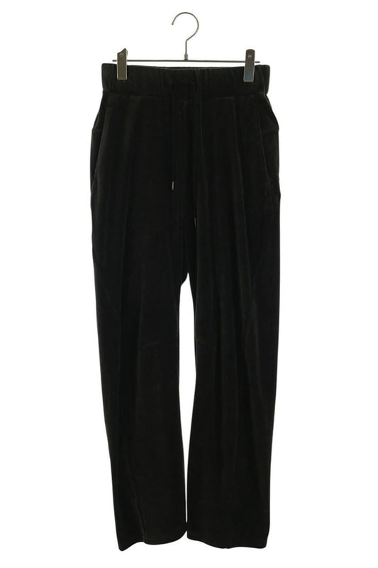 ATTACHMENT Cotton Velour Jersey Track Pants Black Size 1