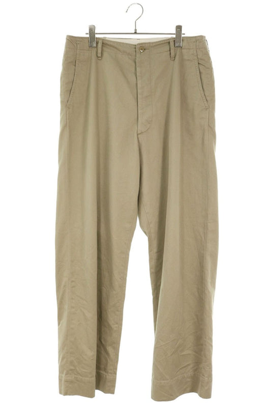 COMOLI Cotton Chino Pants Button Fly Beige Size 3