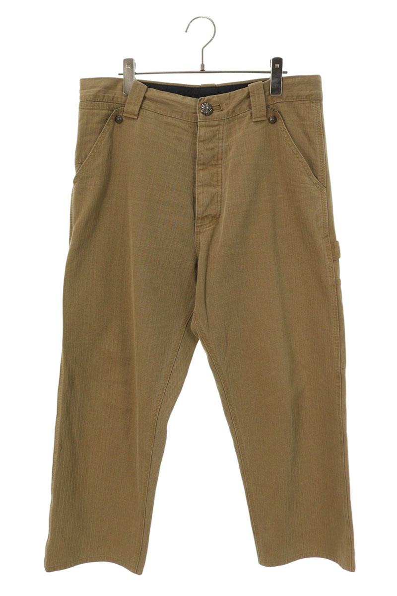 Chrome Hearts CARPENTER Cross Ball Herringbone Pants Size 32