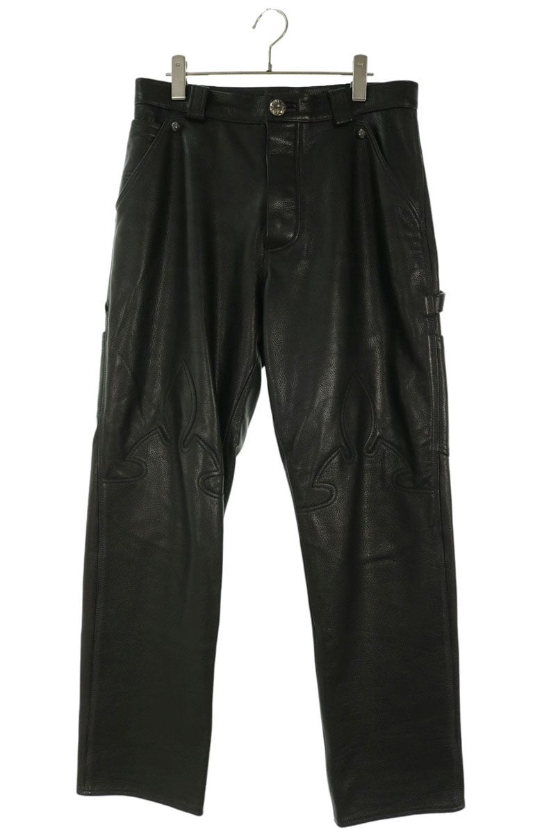 Chrome Hearts Carpenter Flerknee Leather Pants Size 31 Inch