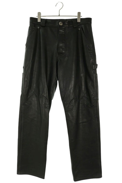 Chrome Hearts Carpenter Flerknee Leather Pants Size 31 Inch