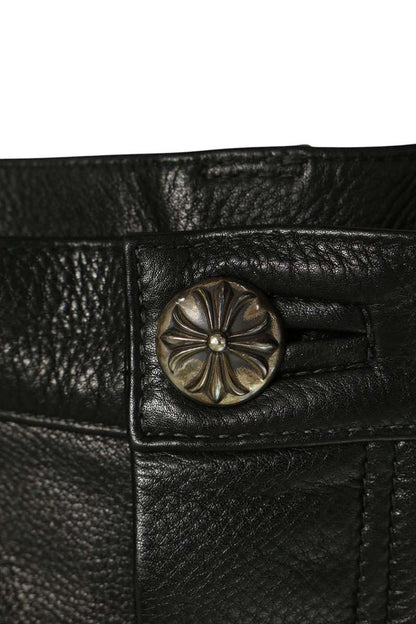 Chrome Hearts Carpenter Flerknee Leather Pants Size 31 Inch