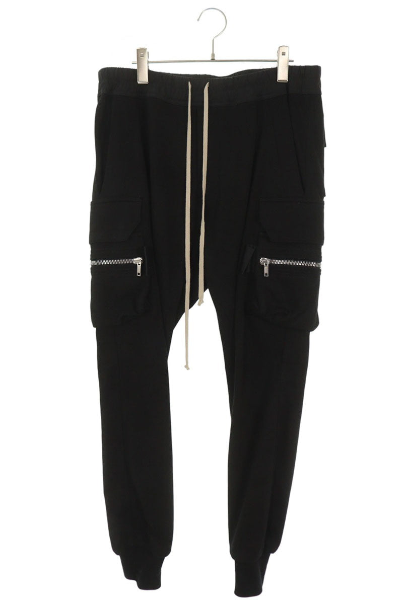 Rick Owens 23AW Mastodon Cargo Cotton Pants Black Size 52