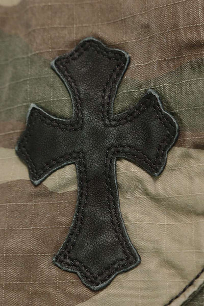 Chrome Hearts "DEVIL DOG" Camo Leather Patch Pants Size 33