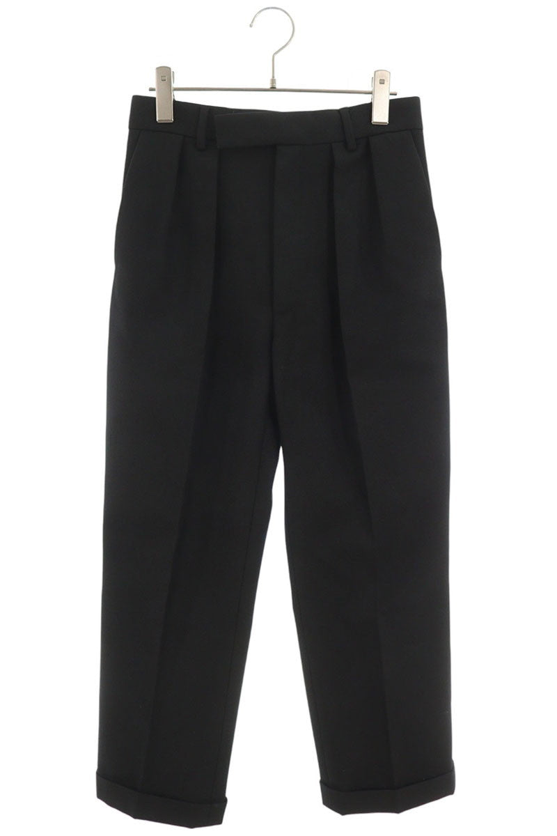 CELINE Wool Blend Slacks Black Size 44
