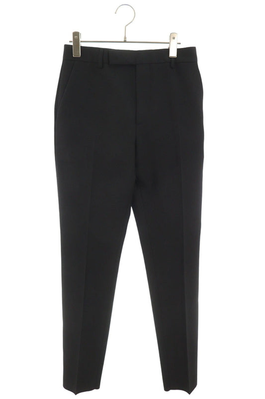 CELINE Wool Slacks Black Size 44