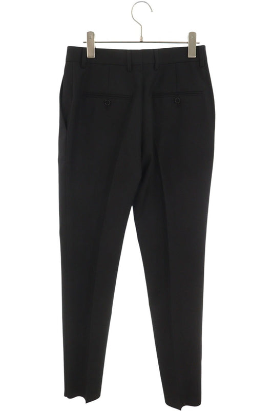 CELINE Wool Slacks Black Size 44