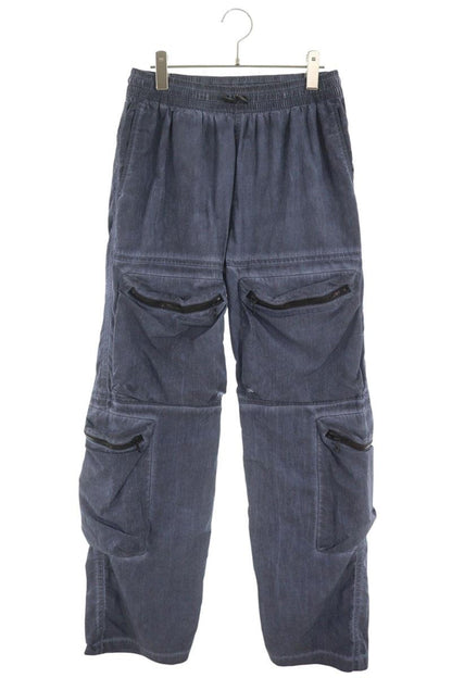 DIESEL Cotton Nylon Cargo Pants Navy Size M