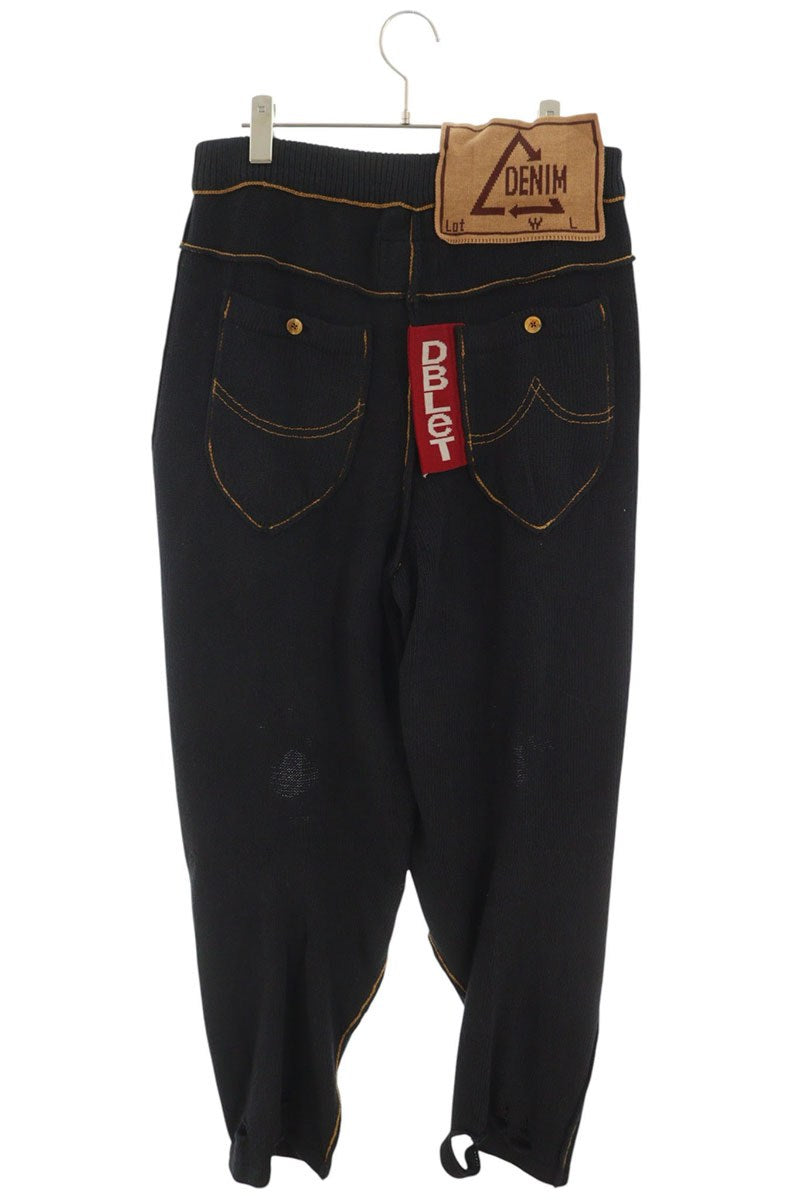 doublet 25SS Recycle Denim Knit Pants Cotton Navy Size M