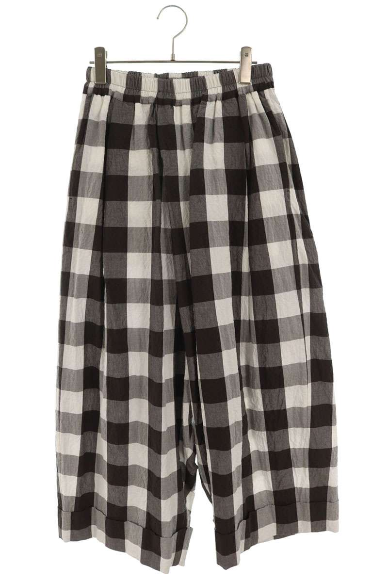 toogood THE BAKER TROUSER Check Pants White Black Size M