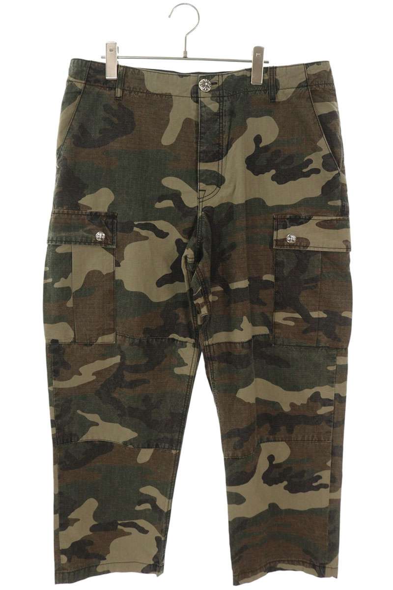 Chrome Hearts DEVIL DOG Camo Cross Patch Pants Size 36