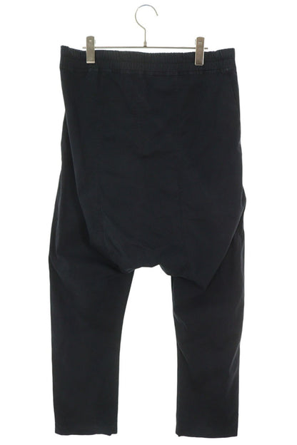 Rick Owens Sarouel Drawstring Cotton Pants Black Size 46