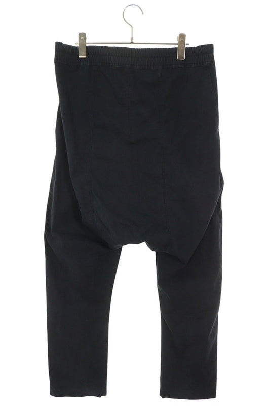 Rick Owens Sarouel Drawstring Cotton Pants Black Size 46