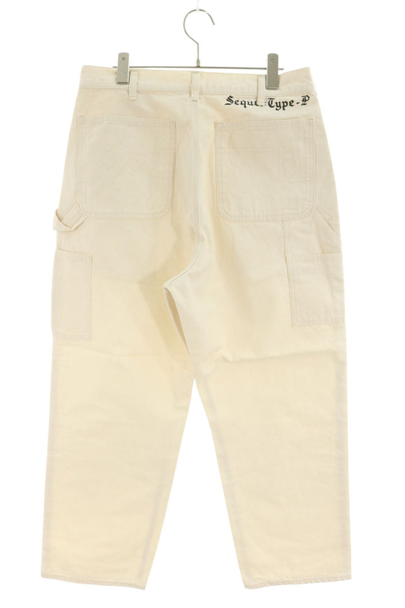 SEQUEL 25AW Cotton Painter Pants White Size S
