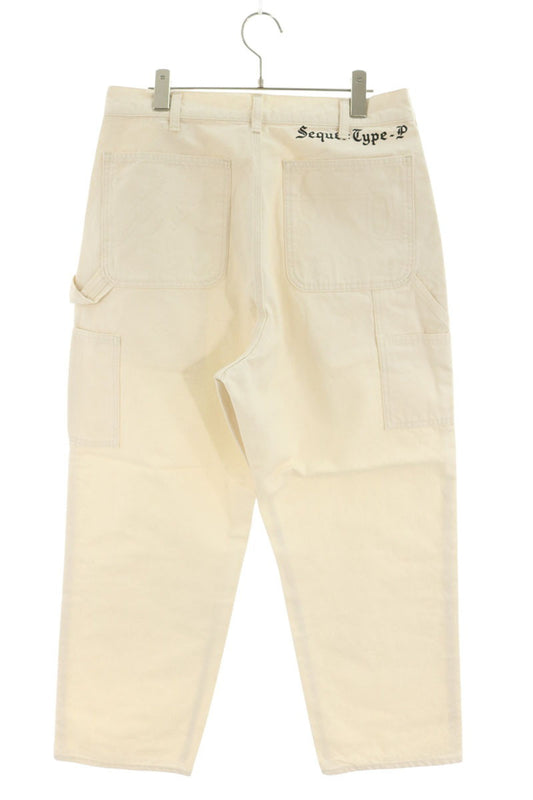 SEQUEL 25AW Cotton Painter Pants White Size S