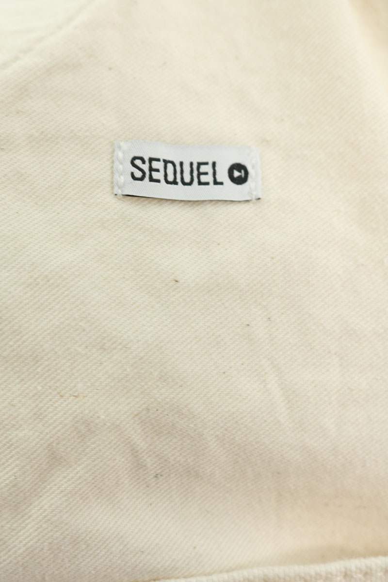 SEQUEL 25AW Cotton Painter Pants White Size S