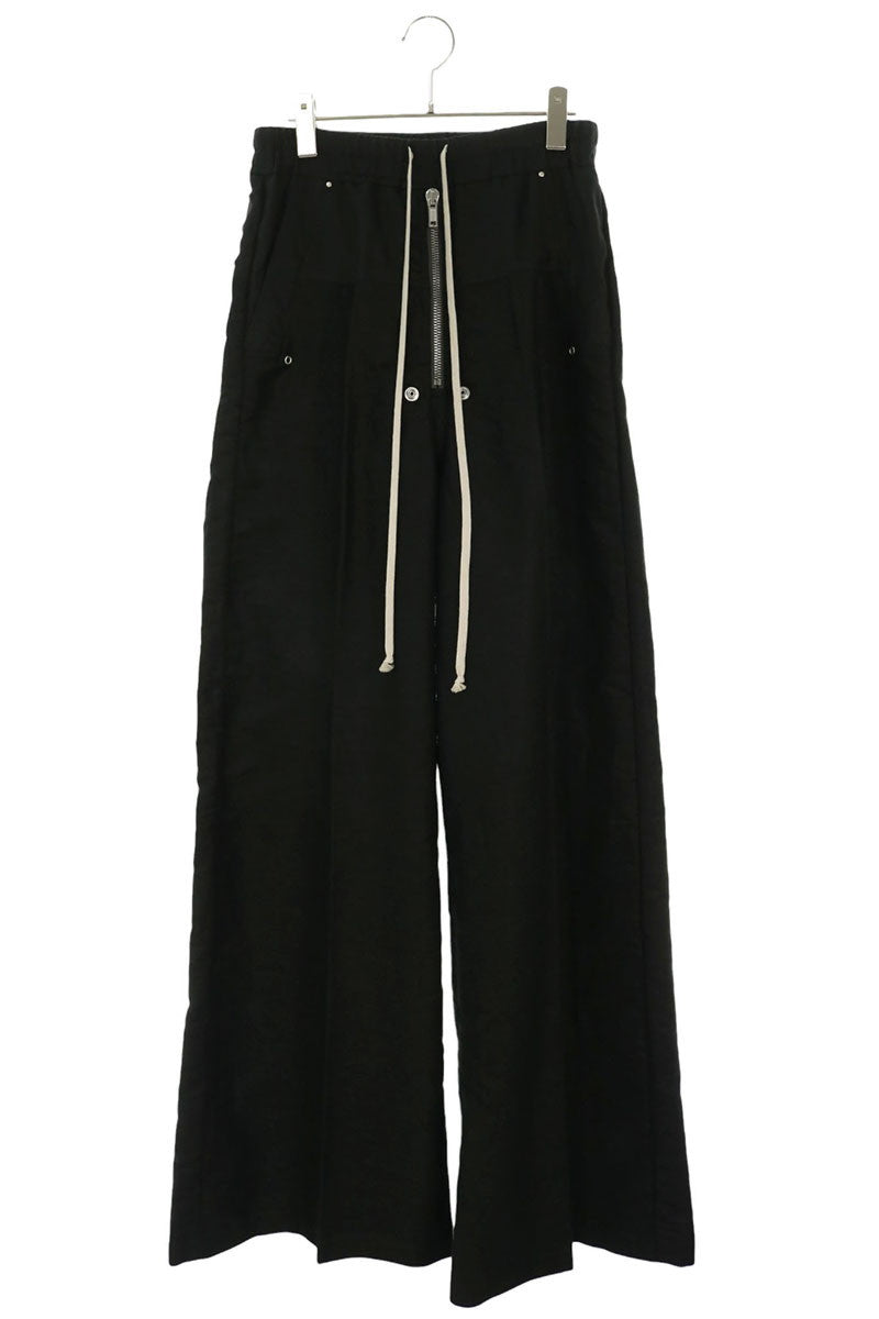 Rick Owens 26AW MORK Wide Bella Ramie Pants Black Size 46