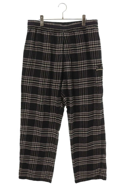 Chrome Hearts Cross Leather Patch Check Pants Size XL