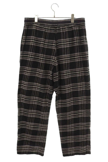 Chrome Hearts Cross Leather Patch Check Pants Size XL