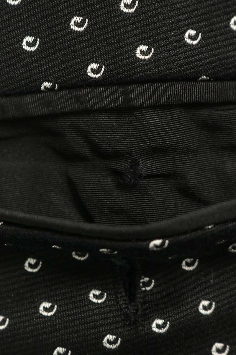 DOLCE & GABBANA Black Embroidered Slacks Pants Size 44