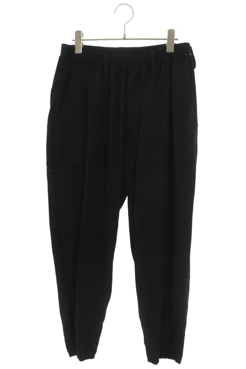Yohji Yamamoto Wool Wrinkled Gabardine Pants Black Size 1