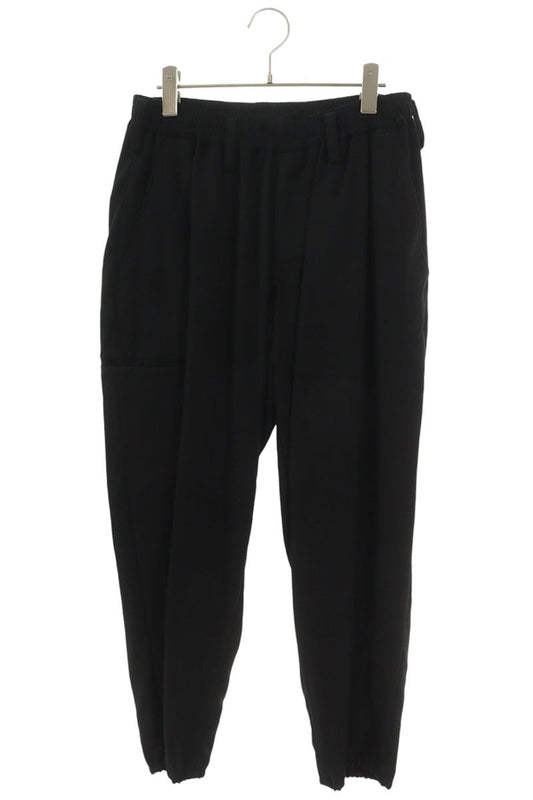 Yohji Yamamoto Wool Wrinkled Gabardine Pants Black Size 1