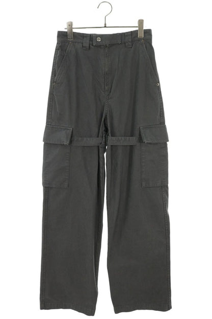AMBUSH F23FAB001 Zip Fly Cotton Cargo Pants Gray Size XXS