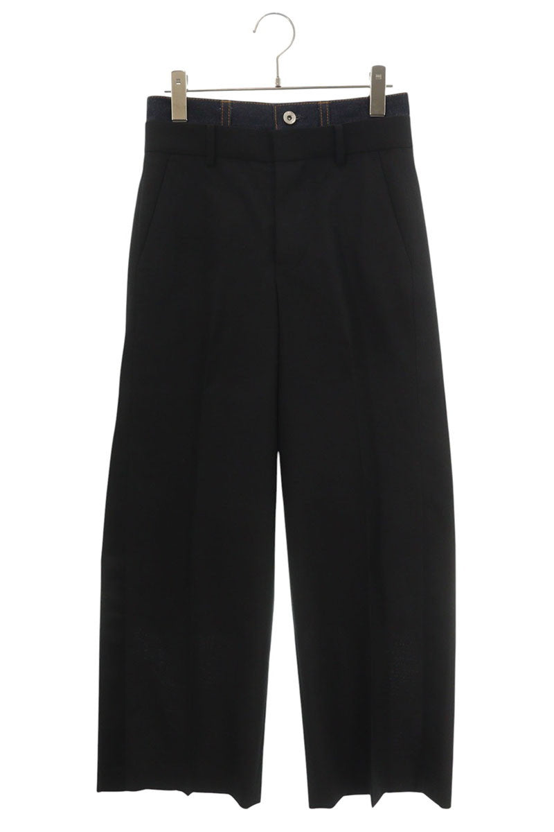 Sacai Suiting Denim Side Stripe Slacks Pants Size 0