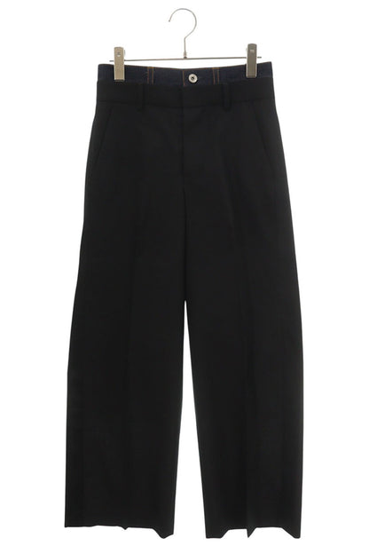 Sacai Suiting Denim Side Stripe Slacks Pants Size 0