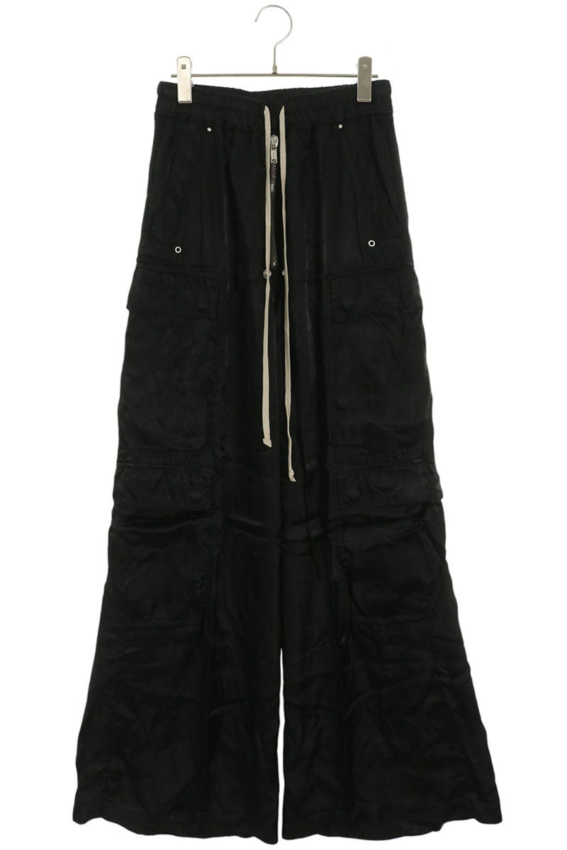 Rick Owens Cupro Cargo Bella Wide Pants Size 48