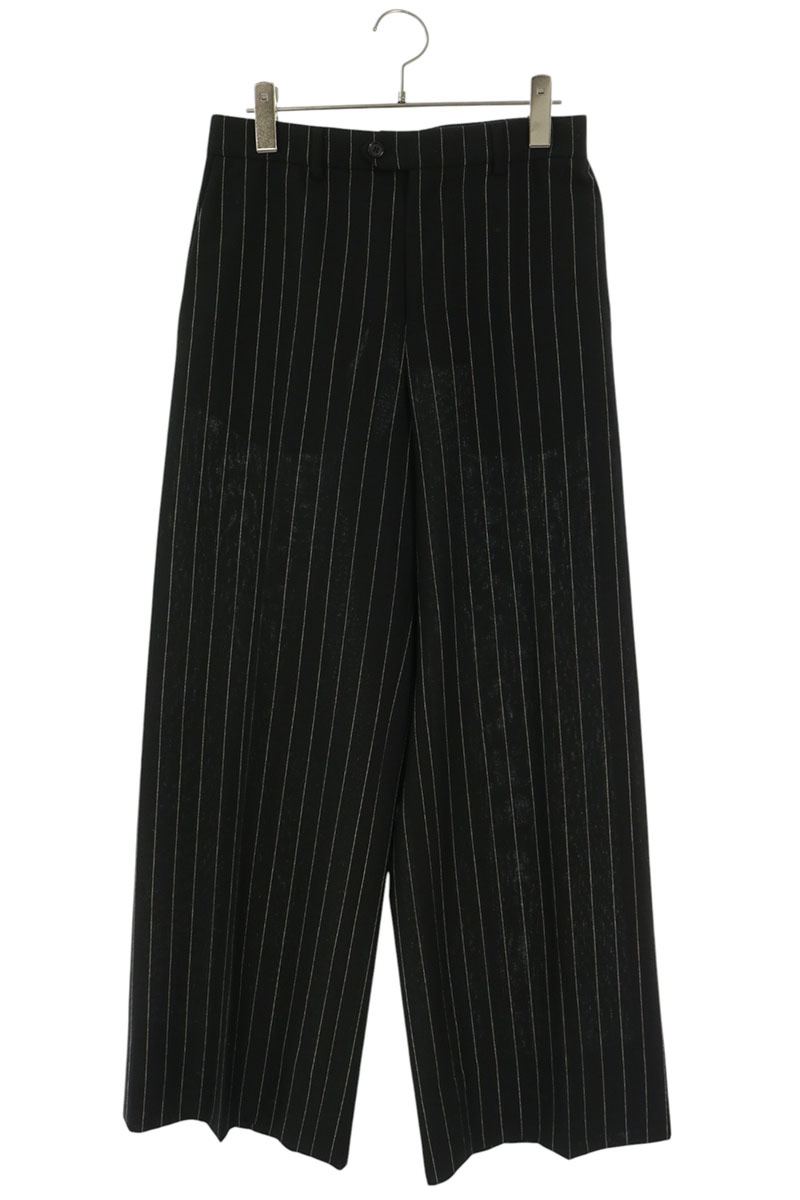 CELINE 22SS Stripe Flare Slacks Black Size 46