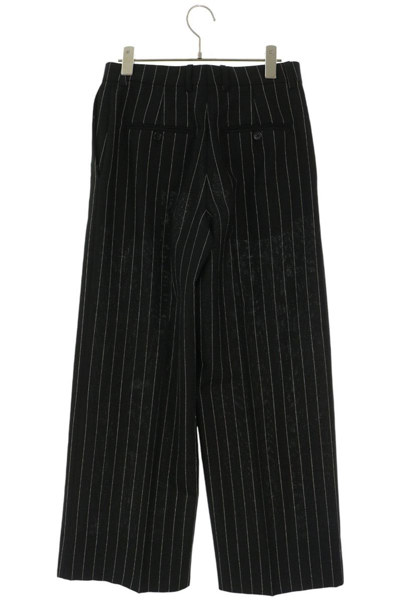 CELINE 22SS Stripe Flare Slacks Black Size 46