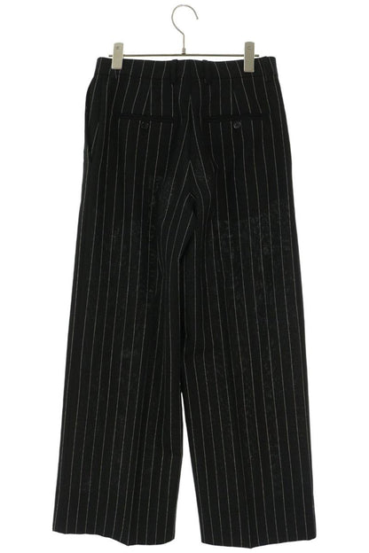 CELINE 22SS Stripe Flare Slacks Black Size 46