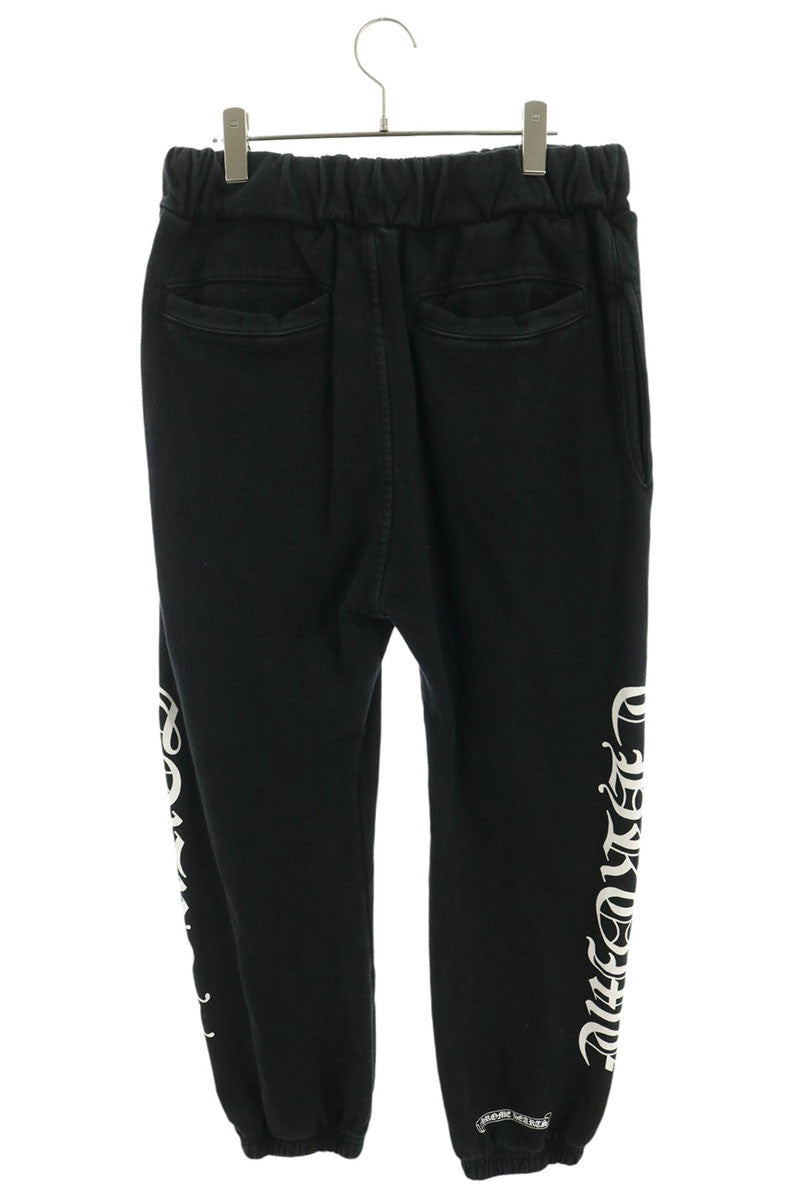 Chrome Hearts Side Logo Print Cotton Sweatpants Size M
