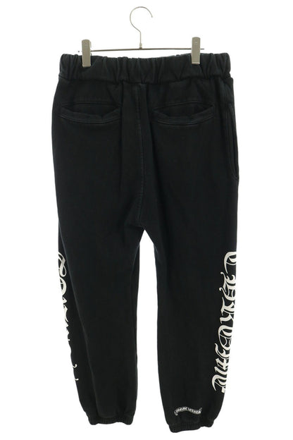 Chrome Hearts Side Logo Print Cotton Sweatpants Size M
