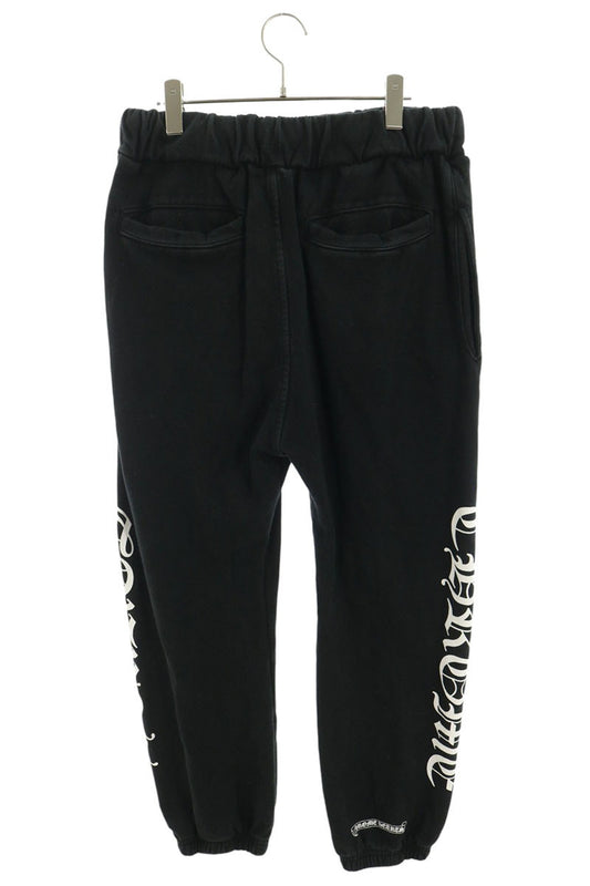 Chrome Hearts Side Logo Print Cotton Sweatpants Size M