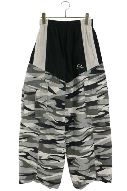 BALENCIAGA Camo Paneled Cargo Pants Black Gray Size XXS