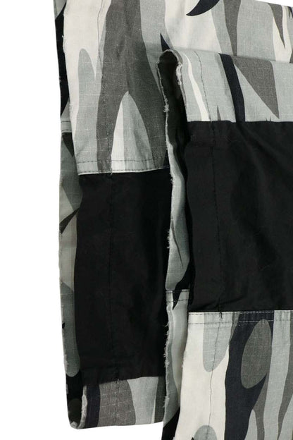 BALENCIAGA Camo Paneled Cargo Pants Black Gray Size XXS