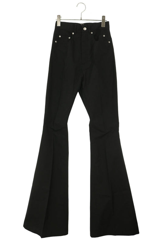 Rick Owens 23SS TF Volan Polyester Flare Pants Black Size 26