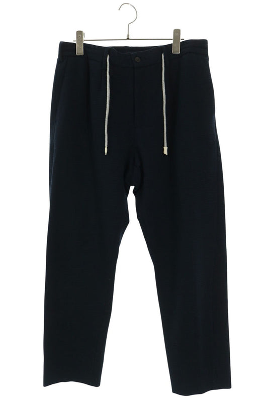 FRADI Seersucker Pants Navy Cotton/Linen Size 50