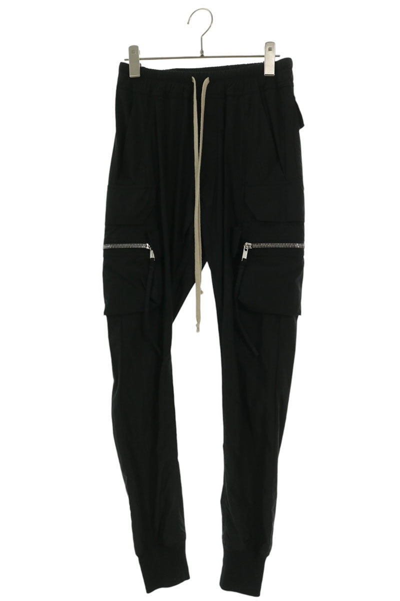 Rick Owens Pataloni Cargo Jog Nylon Pants Black Size 46