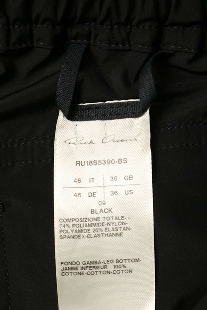 Rick Owens Pataloni Cargo Jog Nylon Pants Black Size 46