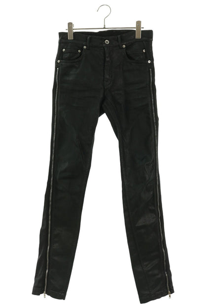 Rick Owens Coated Zip Design Vega Jeans Black Pants Size 28