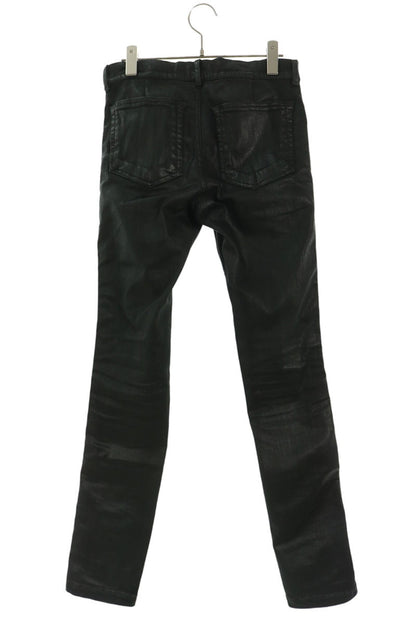 Rick Owens Coated Zip Design Vega Jeans Black Pants Size 28