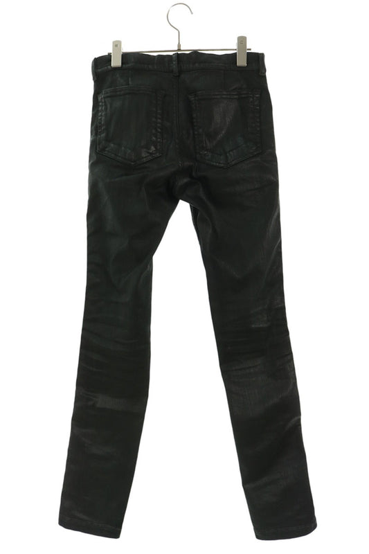 Rick Owens Coated Zip Design Vega Jeans Black Pants Size 28