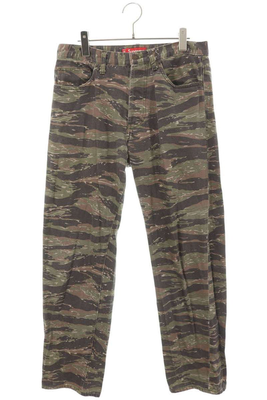 SUPREME 21SS Regular Jean Tiger Stripe Camo Jeans Pants Size 30