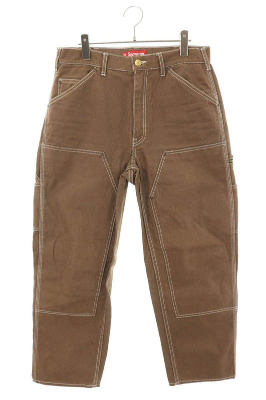SUPREME 20AW Double Knee Painter Cotton Pants Brown Size 30